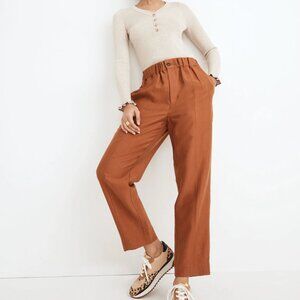 Madewell NWT Tapered Huston Pull-On Crop Pants